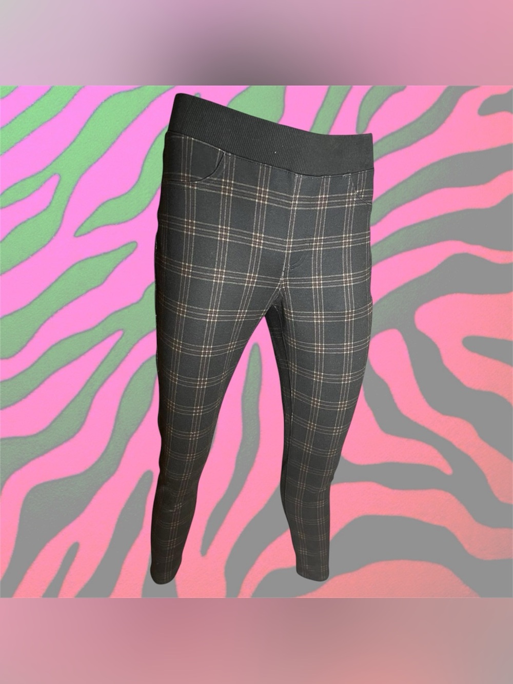 businesscore plaid leggings